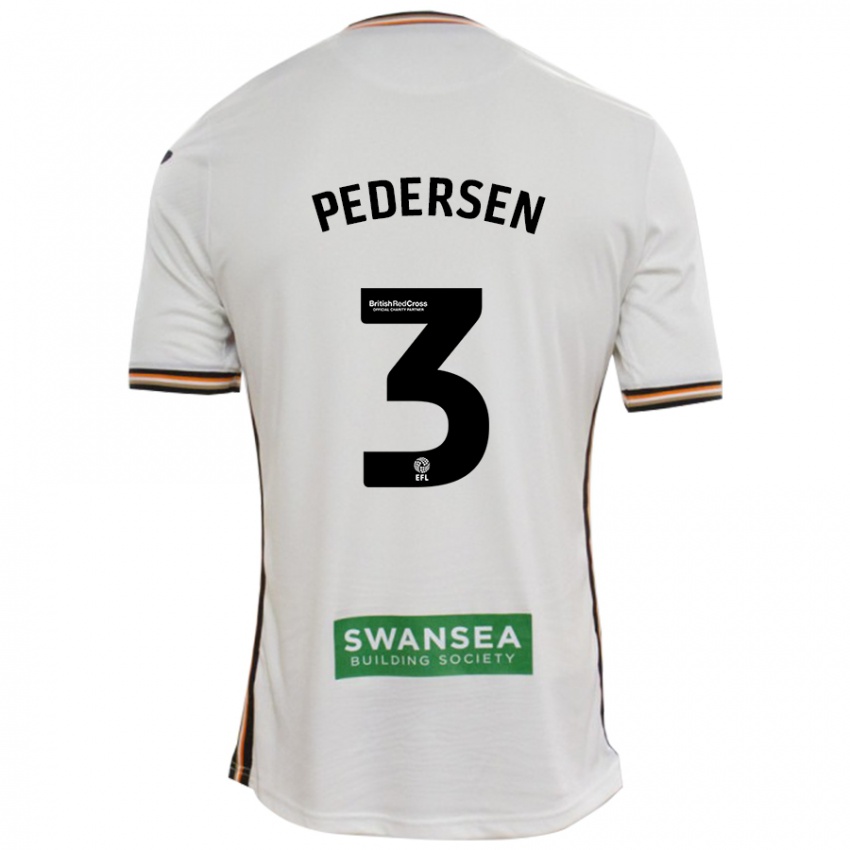 Kinder Kristian Pedersen #3 Rot Weiß Heimtrikot Trikot 2024/25 T-Shirt Österreich