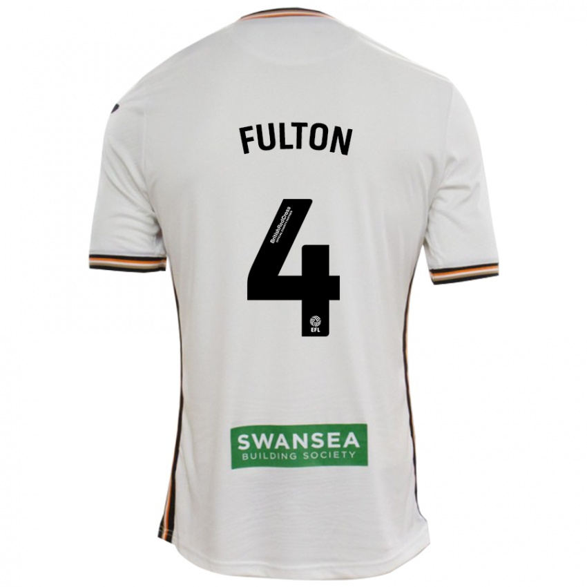 Kinder Jay Fulton #4 Rot Weiß Heimtrikot Trikot 2024/25 T-Shirt Österreich