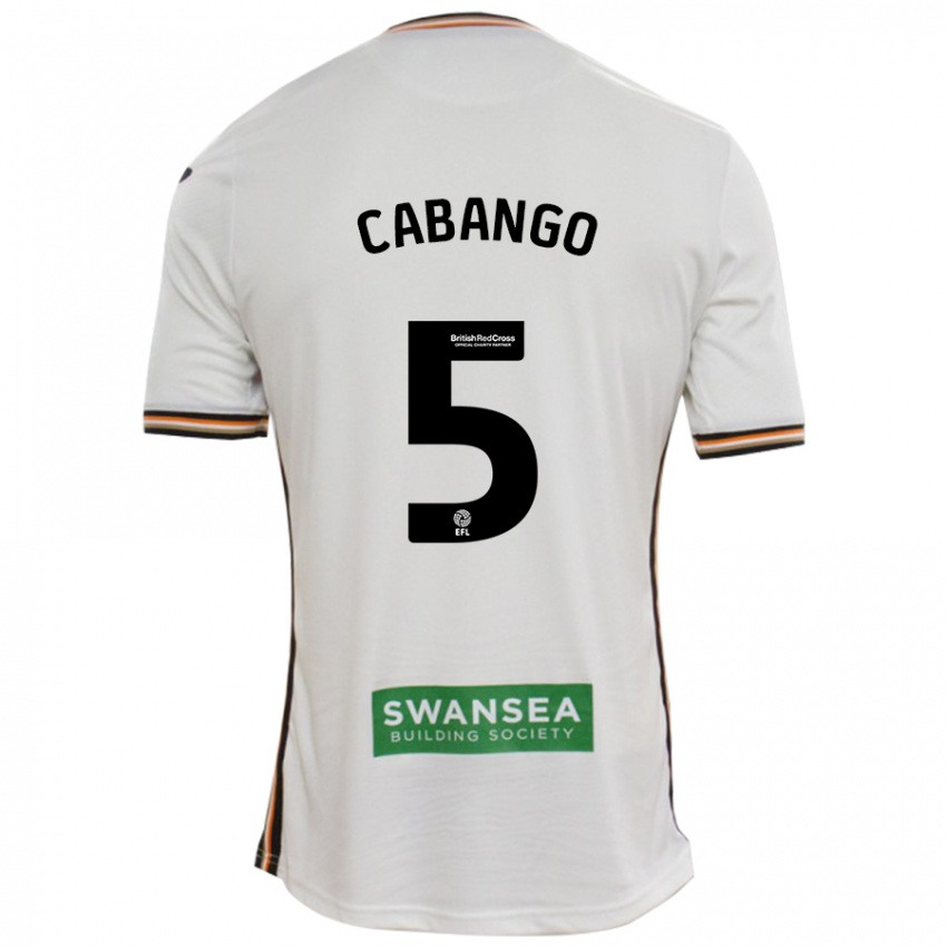 Kinder Ben Cabango #5 Rot Weiß Heimtrikot Trikot 2024/25 T-Shirt Österreich