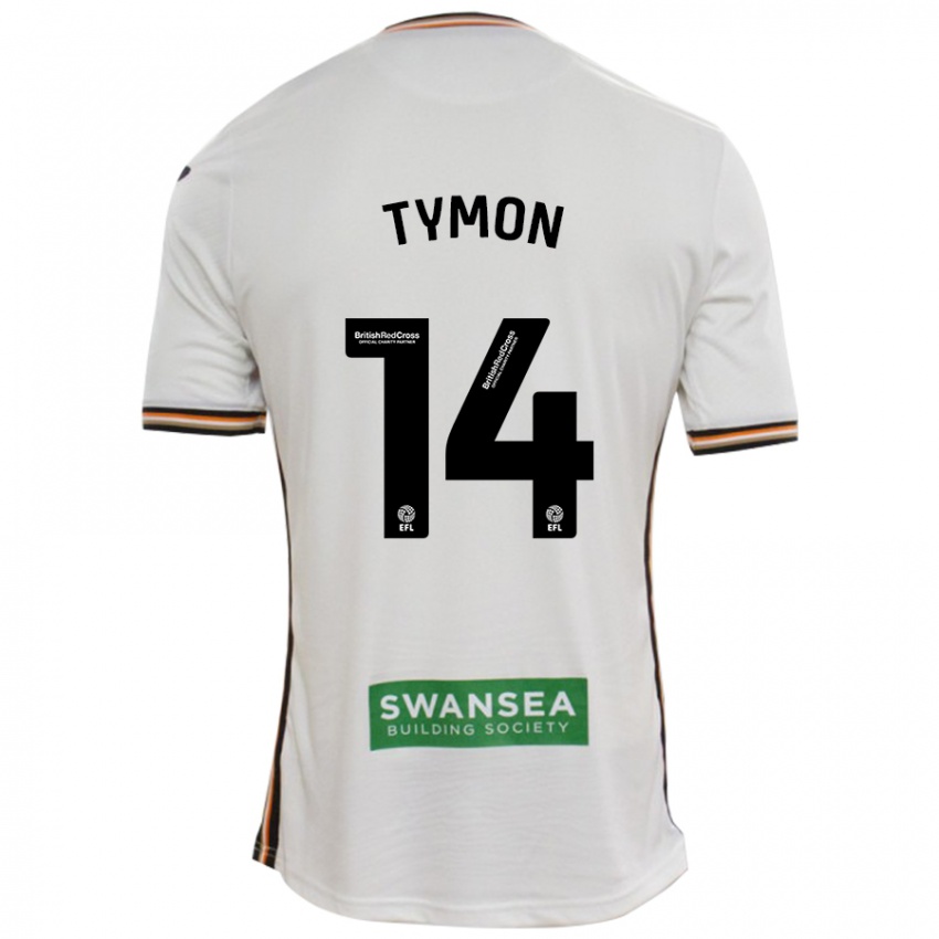 Kinder Josh Tymon #14 Rot Weiß Heimtrikot Trikot 2024/25 T-Shirt Österreich