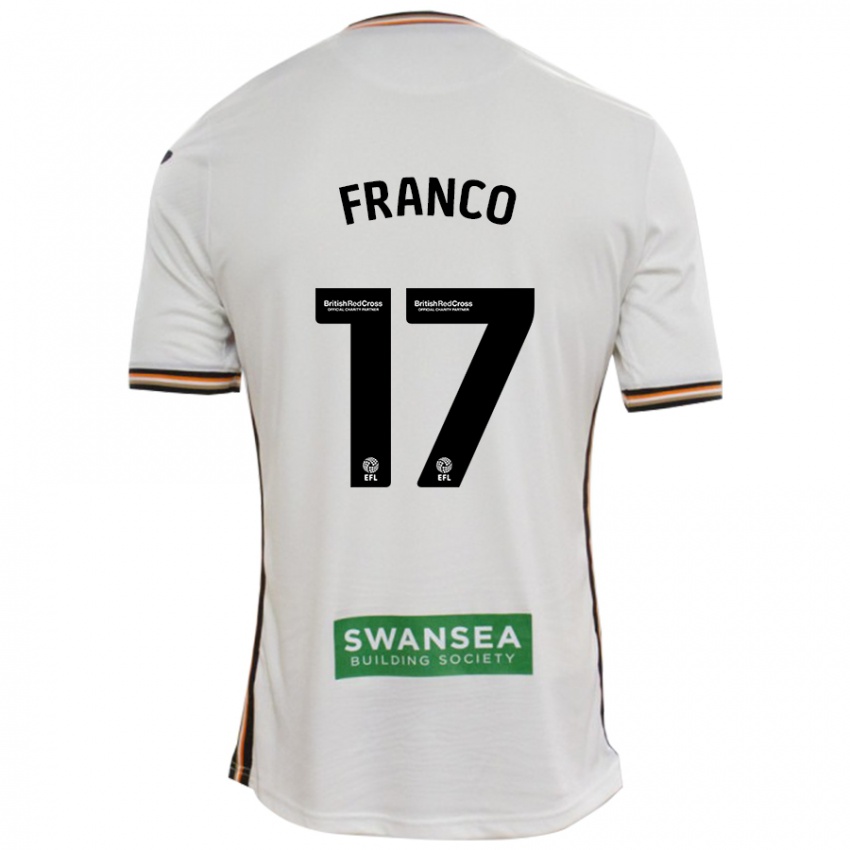 Kinder Gonçalo Franco #17 Rot Weiß Heimtrikot Trikot 2024/25 T-Shirt Österreich