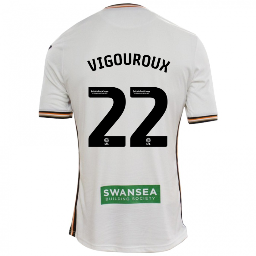 Kinder Lawrence Vigouroux #22 Rot Weiß Heimtrikot Trikot 2024/25 T-Shirt Österreich