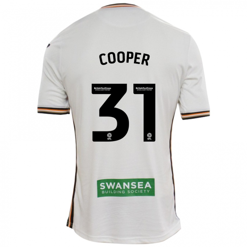 Kinder Oliver Cooper #31 Rot Weiß Heimtrikot Trikot 2024/25 T-Shirt Österreich