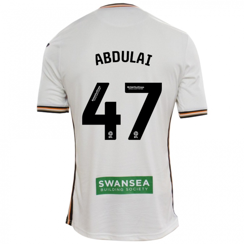 Kinder Azeem Abdulai #47 Rot Weiß Heimtrikot Trikot 2024/25 T-Shirt Österreich