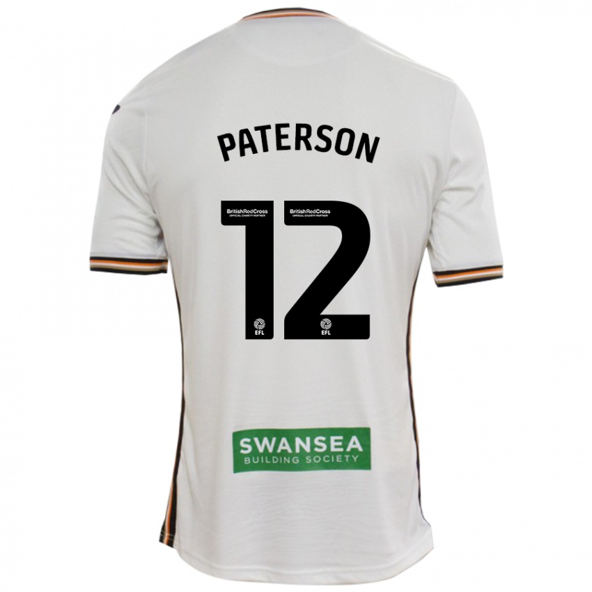 Kinder Jamie Paterson #12 Rot Weiß Heimtrikot Trikot 2024/25 T-Shirt Österreich