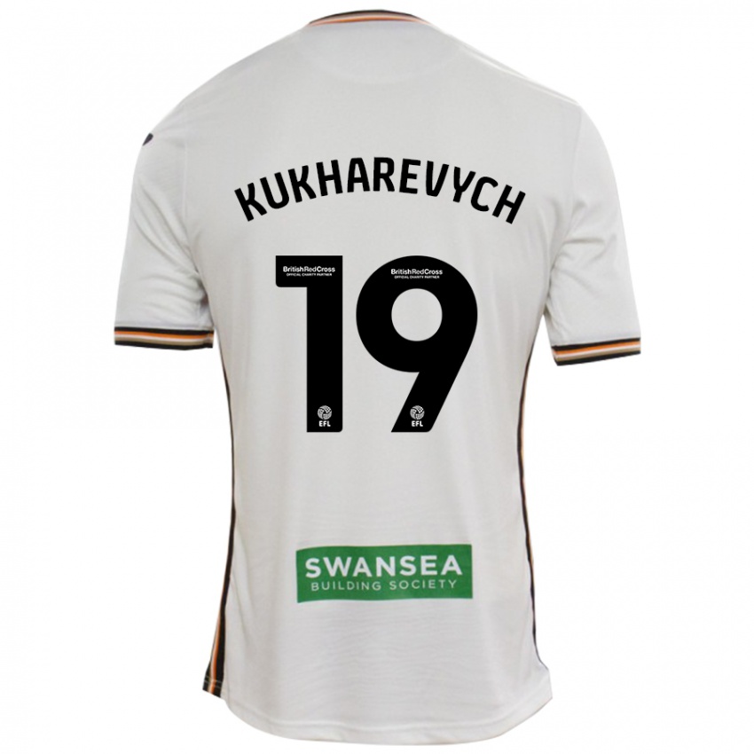 Kinder Mykola Kukharevych #19 Rot Weiß Heimtrikot Trikot 2024/25 T-Shirt Österreich