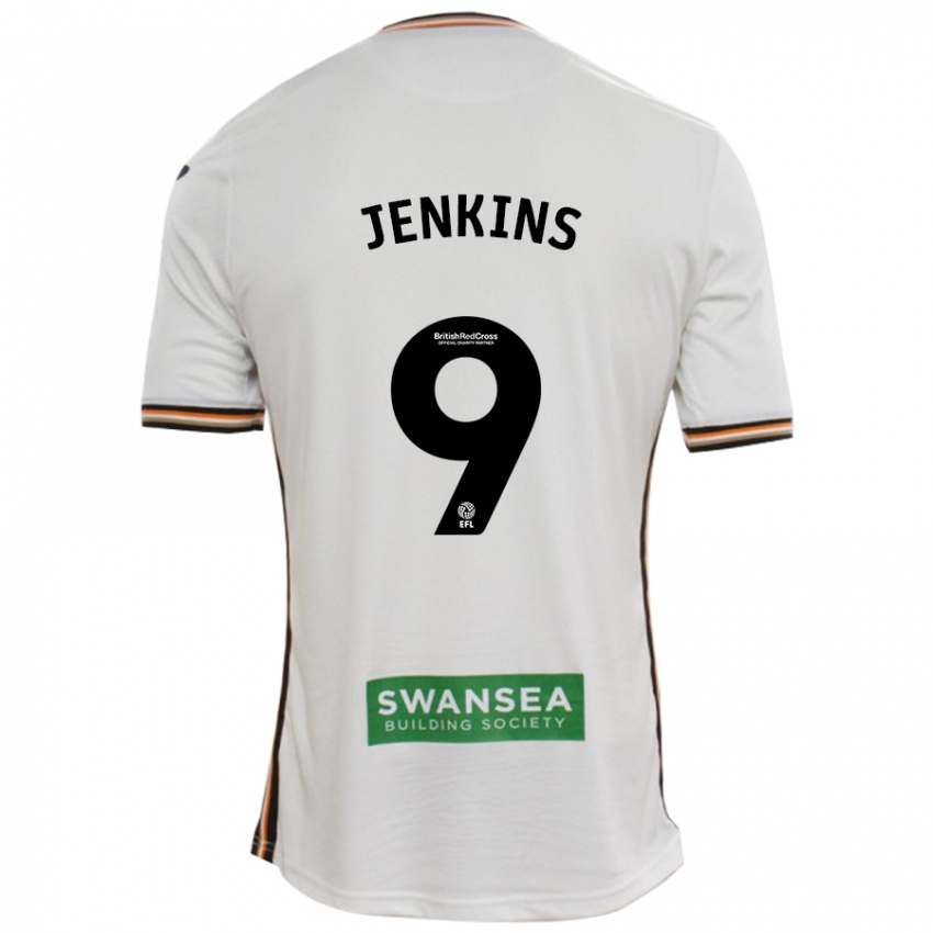 Kinder Nieve Jenkins #9 Rot Weiß Heimtrikot Trikot 2024/25 T-Shirt Österreich