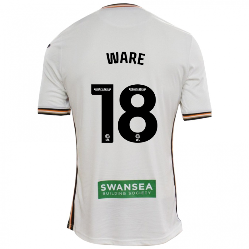 Kinder Phoebe Ware #18 Rot Weiß Heimtrikot Trikot 2024/25 T-Shirt Österreich