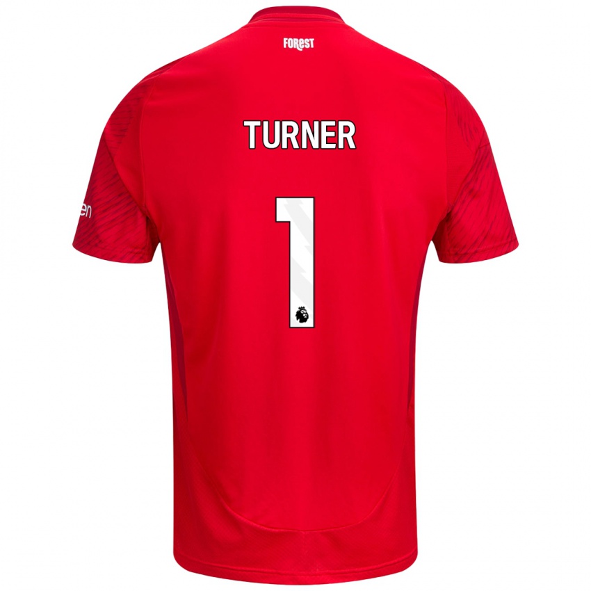 Kinder Matt Turner #1 Rot Weiß Heimtrikot Trikot 2024/25 T-Shirt Österreich