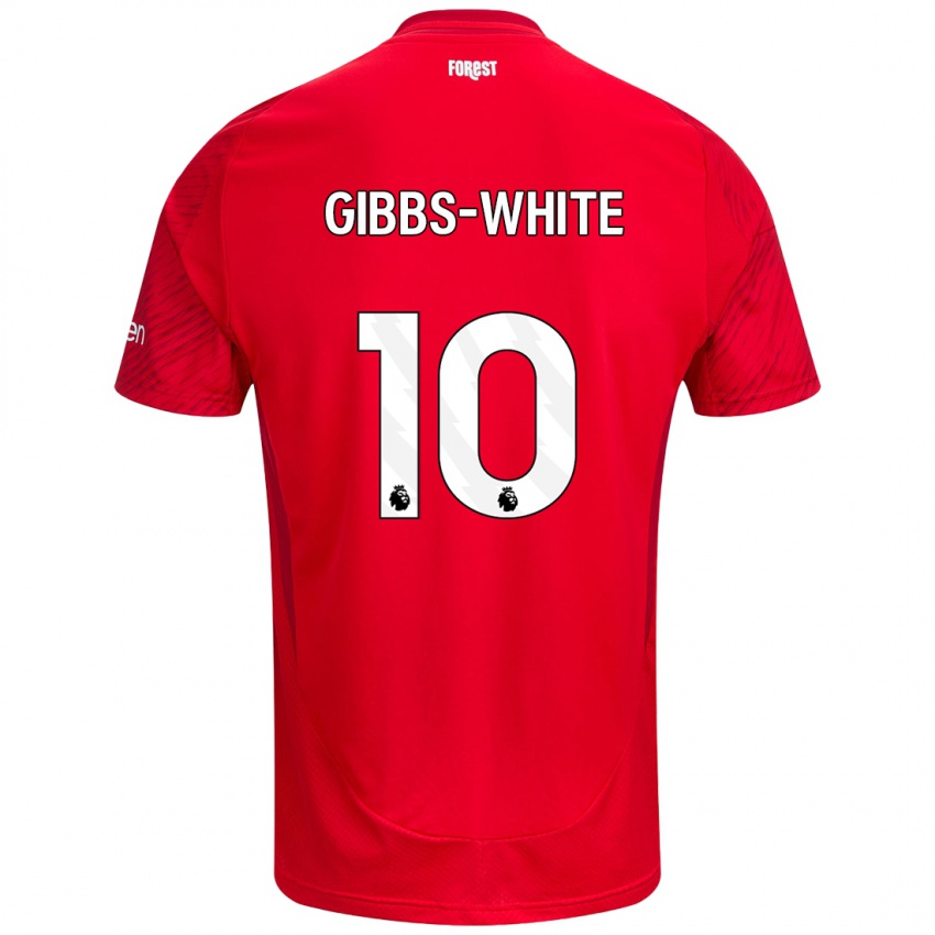 Kinder Morgan Gibbs-White #10 Rot Weiß Heimtrikot Trikot 2024/25 T-Shirt Österreich