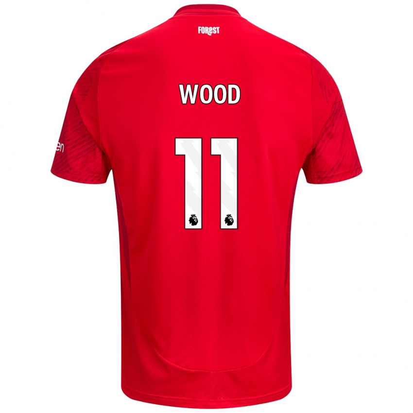 Kinder Chris Wood #11 Rot Weiß Heimtrikot Trikot 2024/25 T-Shirt Österreich