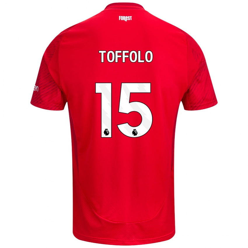 Kinder Harry Toffolo #15 Rot Weiß Heimtrikot Trikot 2024/25 T-Shirt Österreich