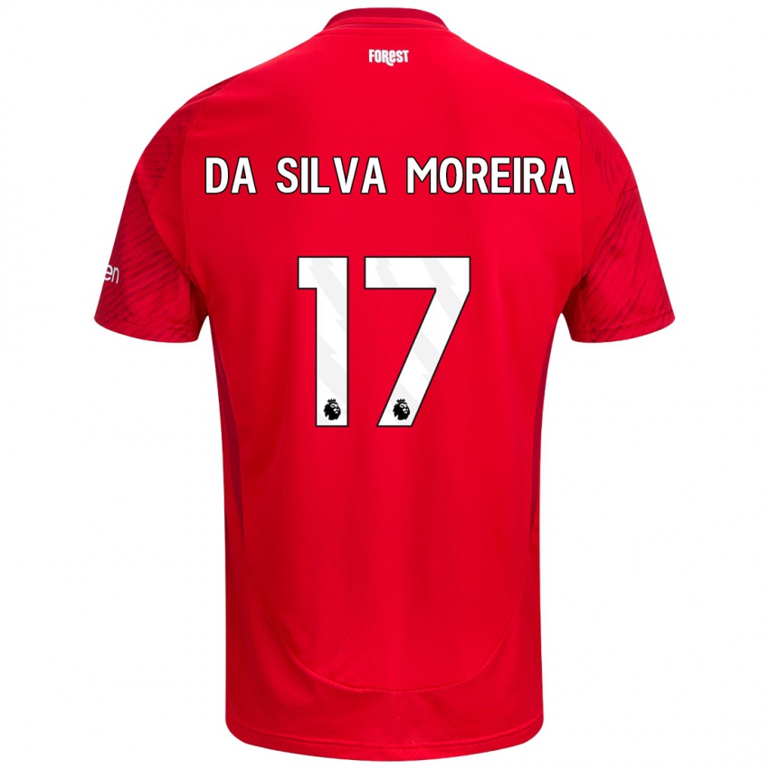 Kinder Eric Da Silva Moreira #17 Rot Weiß Heimtrikot Trikot 2024/25 T-Shirt Österreich