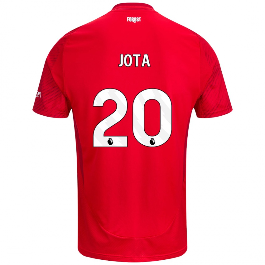 Kinder Jota Silva #20 Rot Weiß Heimtrikot Trikot 2024/25 T-Shirt Österreich