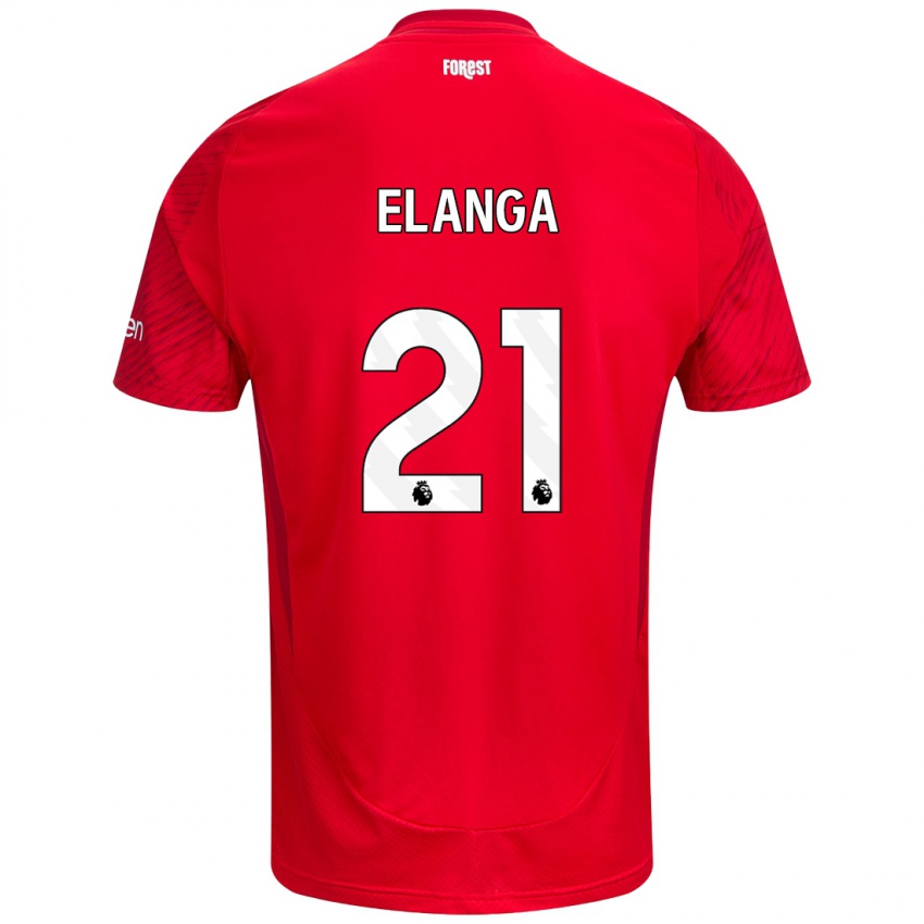 Kinder Anthony Elanga #21 Rot Weiß Heimtrikot Trikot 2024/25 T-Shirt Österreich