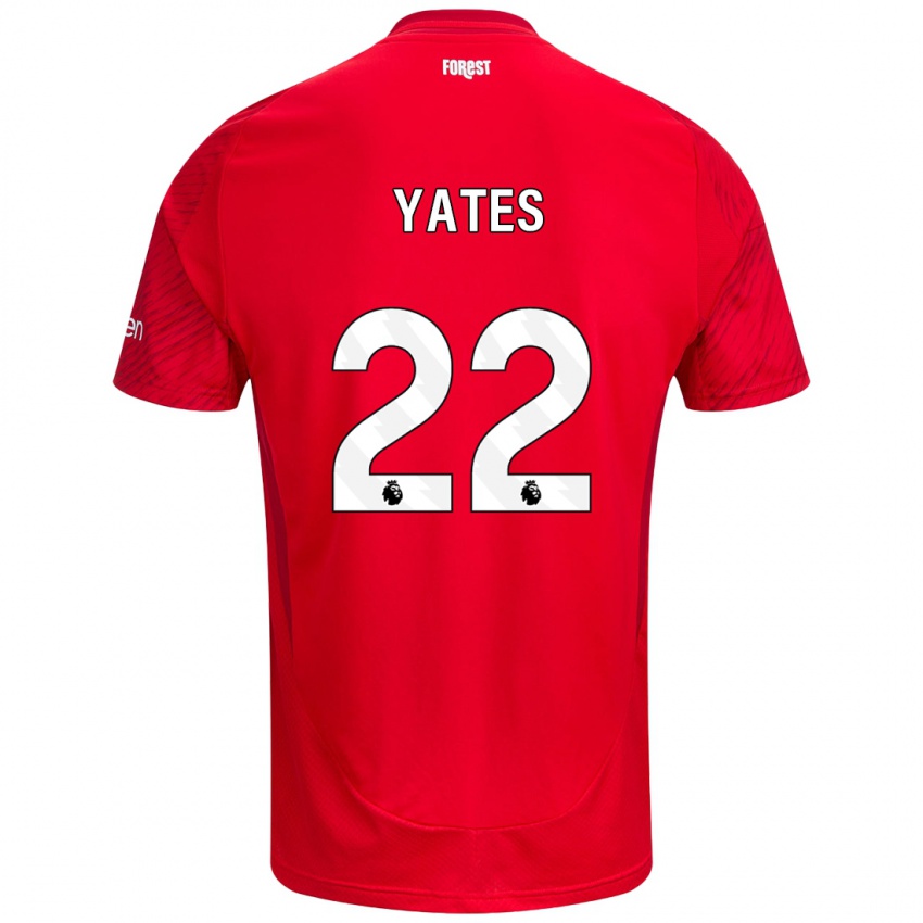 Kinder Ryan Yates #22 Rot Weiß Heimtrikot Trikot 2024/25 T-Shirt Österreich