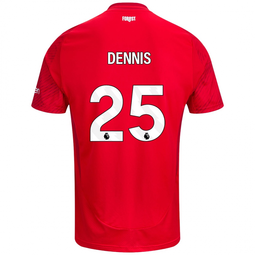 Kinder Emmanuel Dennis #25 Rot Weiß Heimtrikot Trikot 2024/25 T-Shirt Österreich