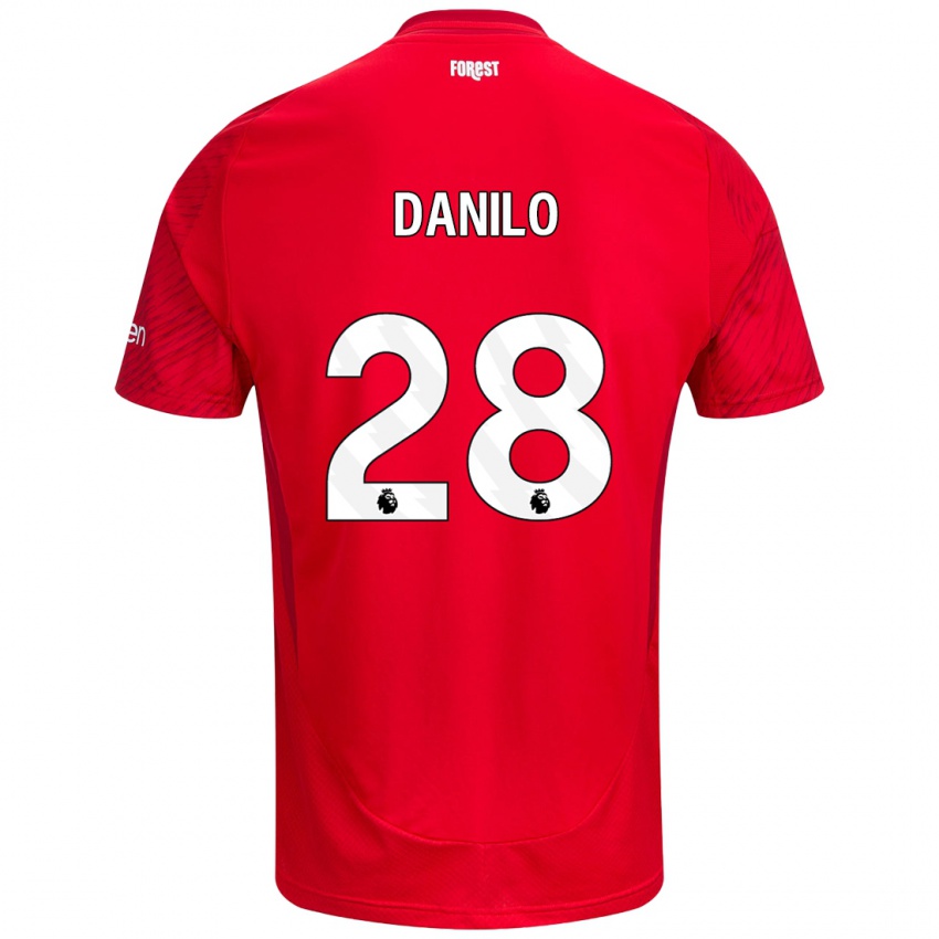 Kinder Danilo #28 Rot Weiß Heimtrikot Trikot 2024/25 T-Shirt Österreich