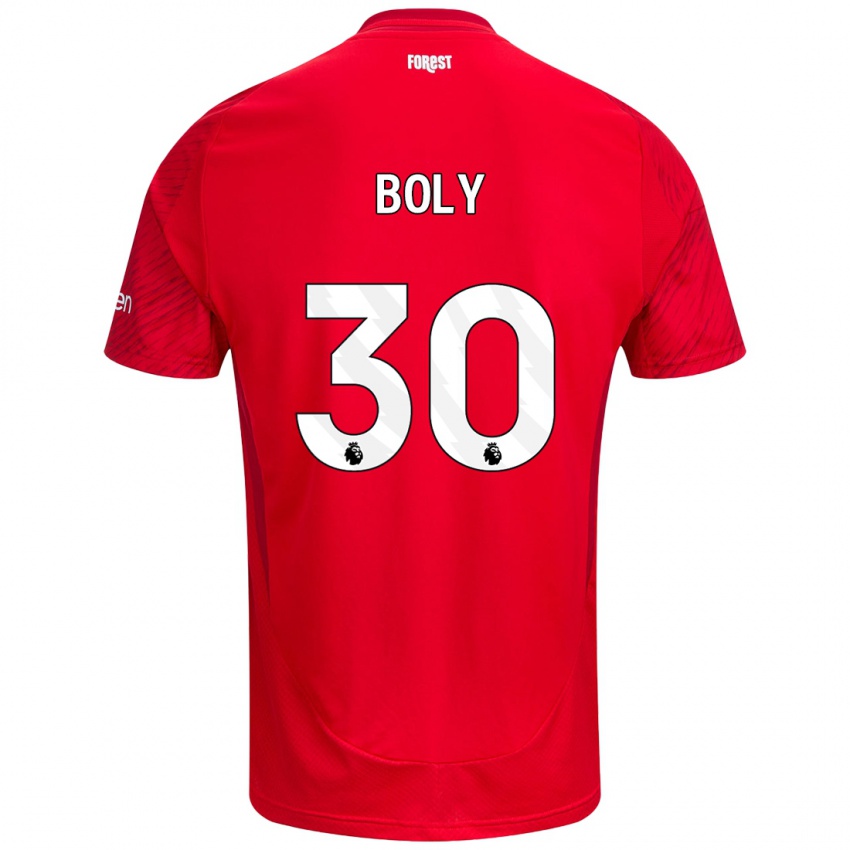 Kinder Willy Boly #30 Rot Weiß Heimtrikot Trikot 2024/25 T-Shirt Österreich