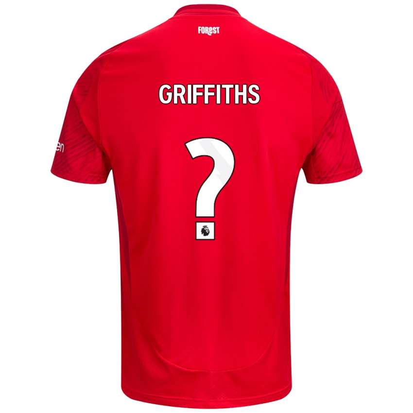 Kinder Harry Griffiths #0 Rot Weiß Heimtrikot Trikot 2024/25 T-Shirt Österreich