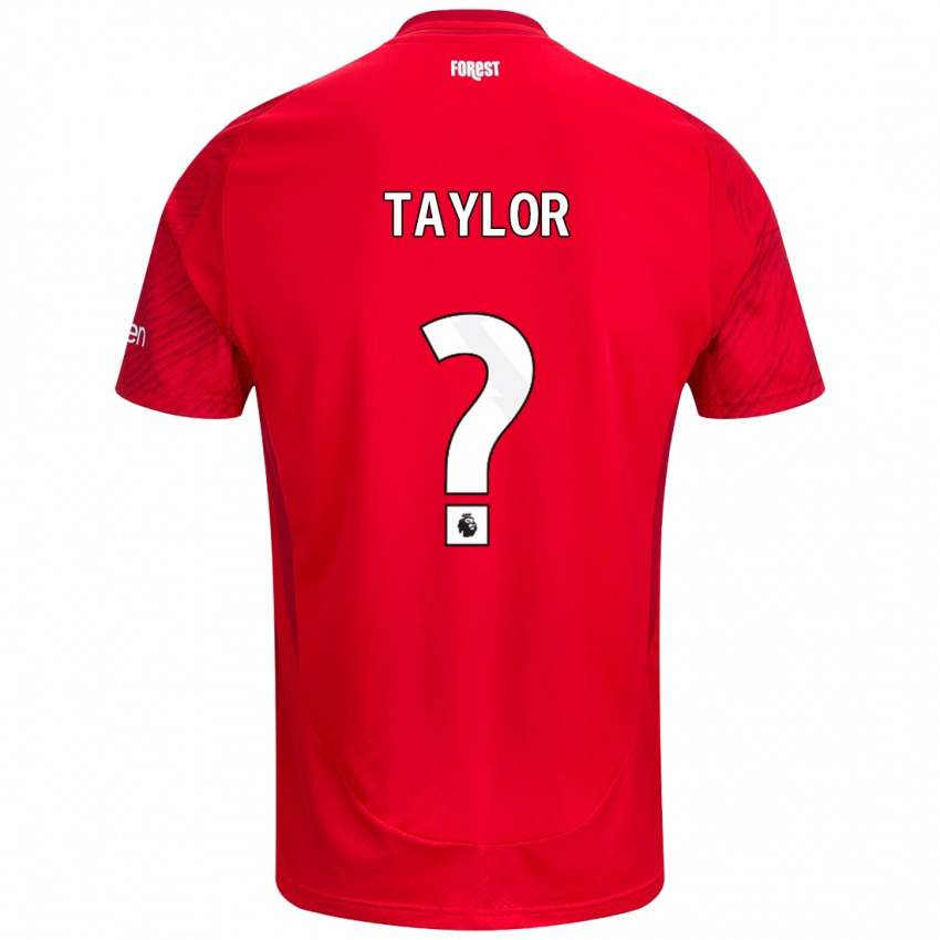 Kinder Dale Taylor #0 Rot Weiß Heimtrikot Trikot 2024/25 T-Shirt Österreich