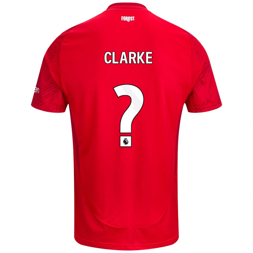 Kinder Kristian Clarke #0 Rot Weiß Heimtrikot Trikot 2024/25 T-Shirt Österreich