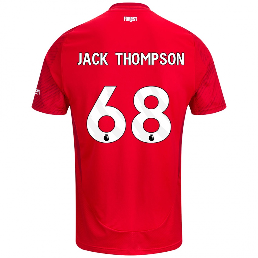 Kinder Jack Thompson #68 Rot Weiß Heimtrikot Trikot 2024/25 T-Shirt Österreich