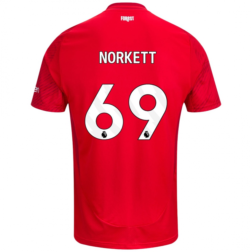 Kinder Manni Norkett #69 Rot Weiß Heimtrikot Trikot 2024/25 T-Shirt Österreich