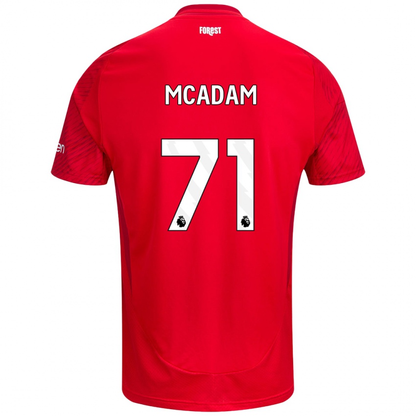 Kinder Kyle Mcadam #71 Rot Weiß Heimtrikot Trikot 2024/25 T-Shirt Österreich