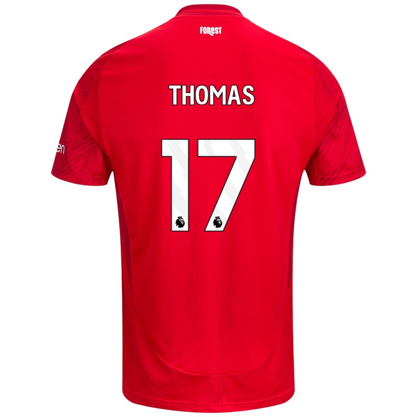 Kinder Freya Thomas #17 Rot Weiß Heimtrikot Trikot 2024/25 T-Shirt Österreich