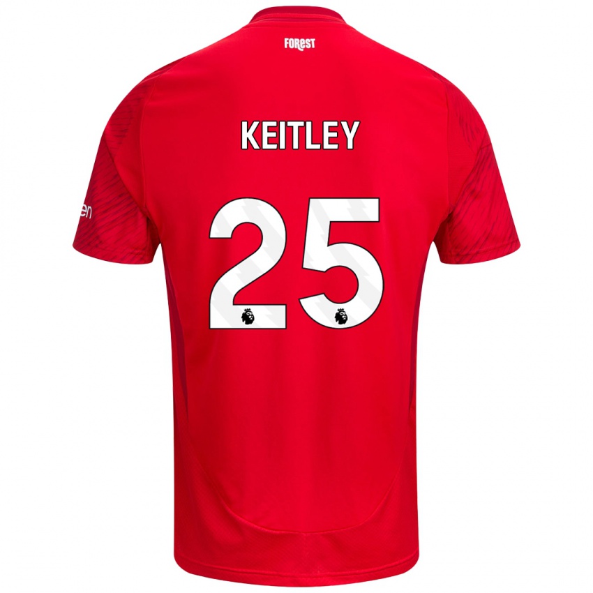 Kinder Alice Keitley #25 Rot Weiß Heimtrikot Trikot 2024/25 T-Shirt Österreich