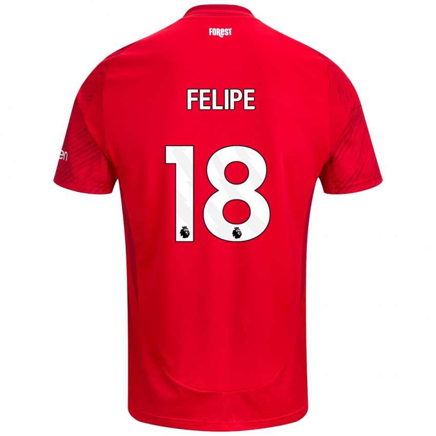 Kinder Felipe #18 Rot Weiß Heimtrikot Trikot 2024/25 T-Shirt Österreich