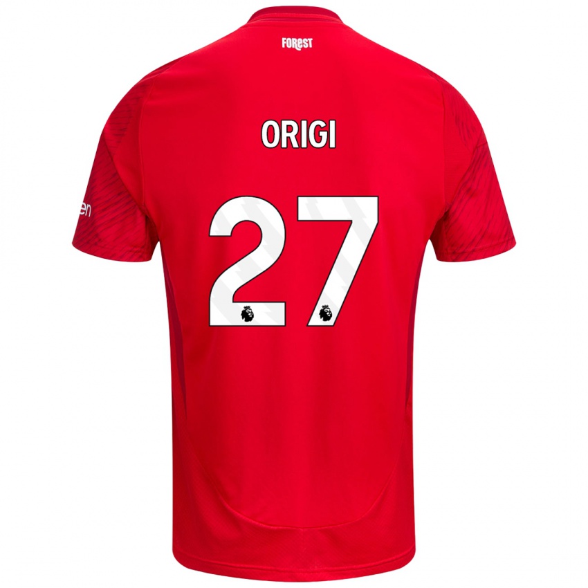 Kinder Divock Origi #27 Rot Weiß Heimtrikot Trikot 2024/25 T-Shirt Österreich