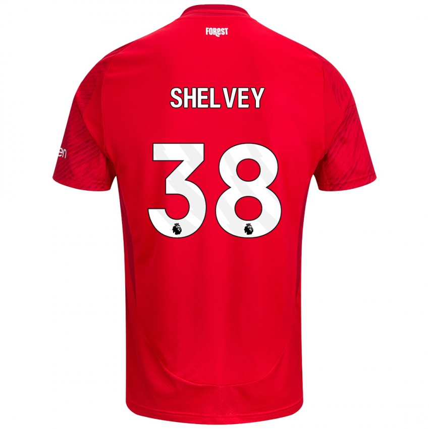 Kinder George Shelvey #38 Rot Weiß Heimtrikot Trikot 2024/25 T-Shirt Österreich