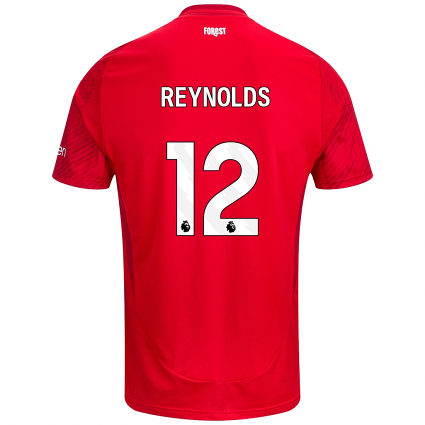 Kinder Niamh Reynolds #12 Rot Weiß Heimtrikot Trikot 2024/25 T-Shirt Österreich