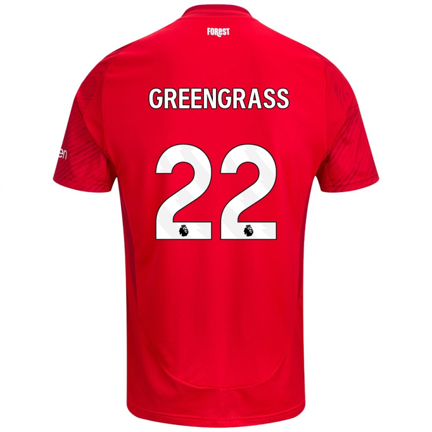 Kinder Charlotte Greengrass #22 Rot Weiß Heimtrikot Trikot 2024/25 T-Shirt Österreich