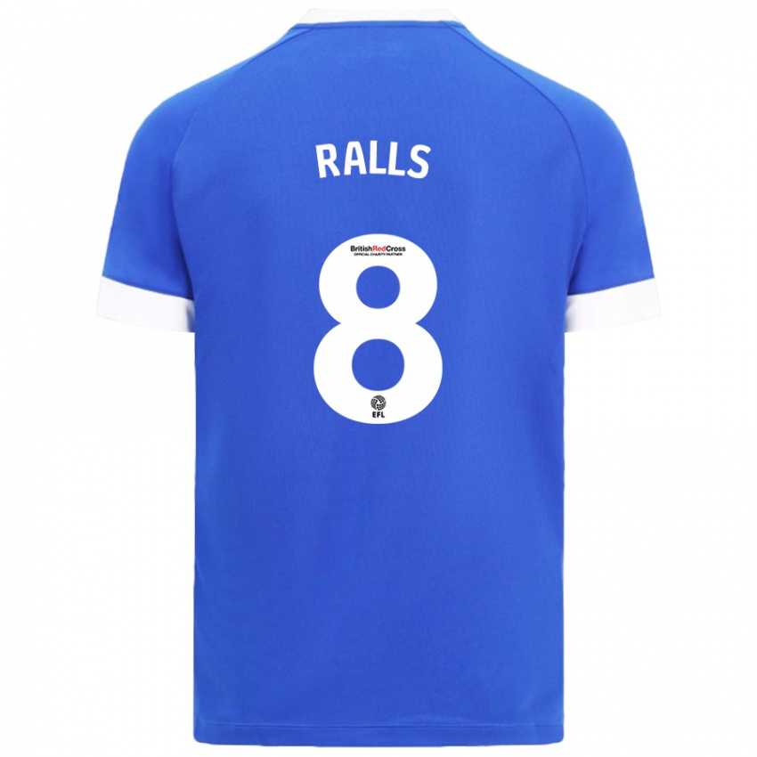 Kinder Joe Ralls #8 Himmelblau Heimtrikot Trikot 2024/25 T-Shirt Österreich