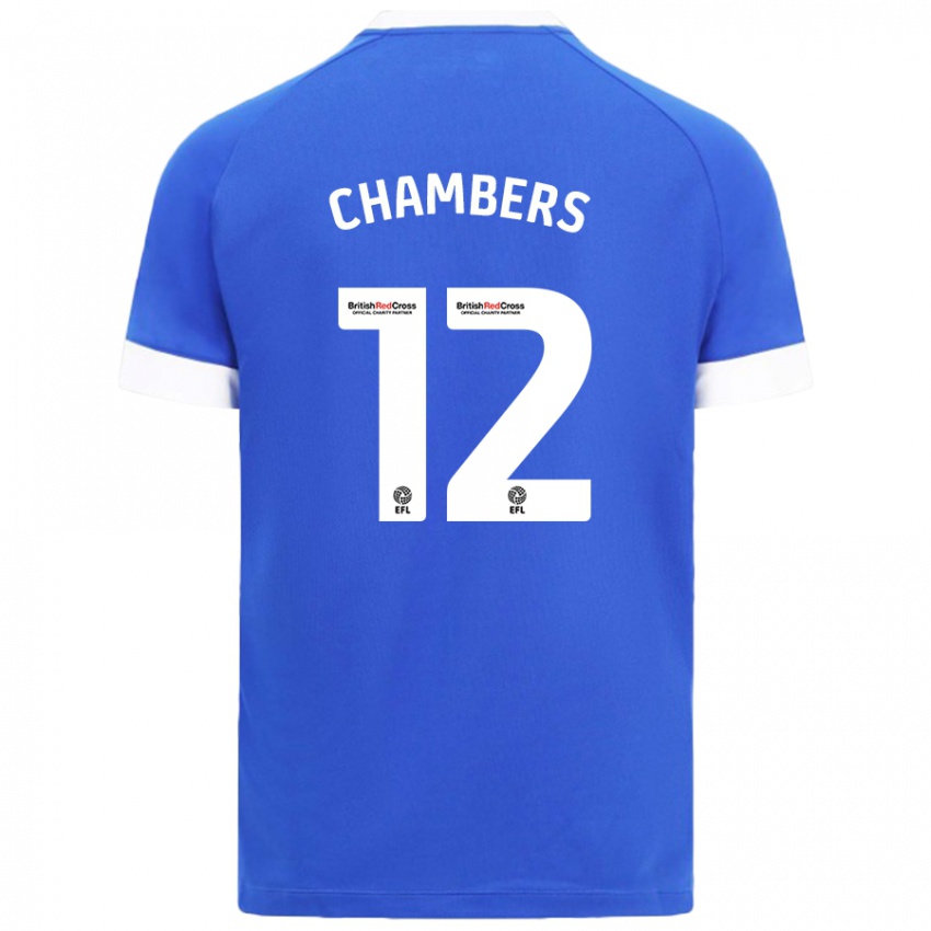 Kinder Calum Chambers #12 Himmelblau Heimtrikot Trikot 2024/25 T-Shirt Österreich