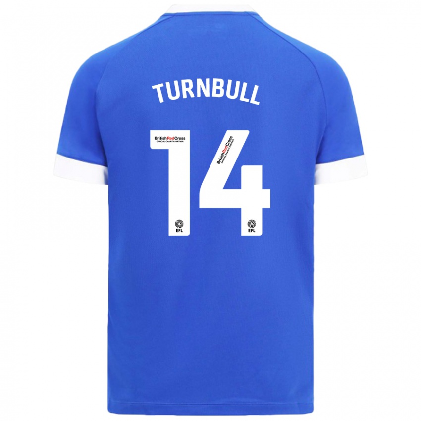 Kinder David Turnbull #14 Himmelblau Heimtrikot Trikot 2024/25 T-Shirt Österreich