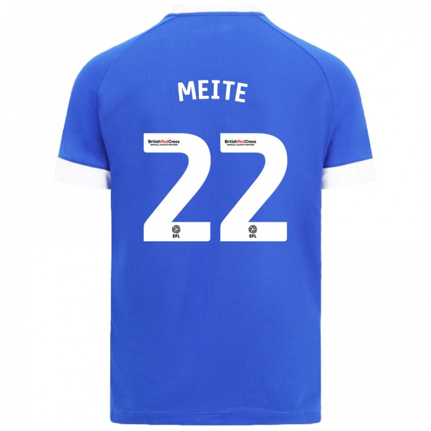 Kinder Yakou Méïté #22 Himmelblau Heimtrikot Trikot 2024/25 T-Shirt Österreich