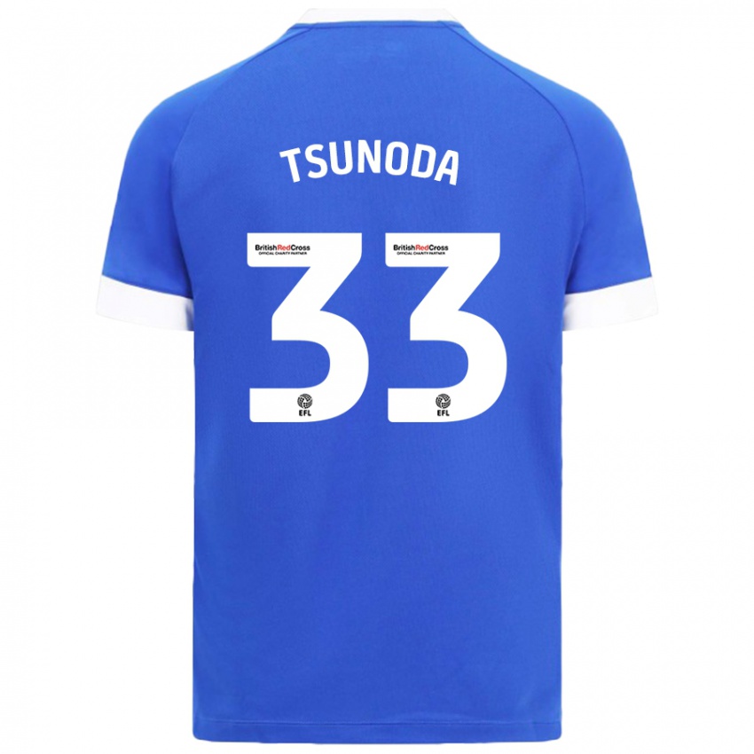 Kinder Ryotaro Tsunoda #33 Himmelblau Heimtrikot Trikot 2024/25 T-Shirt Österreich