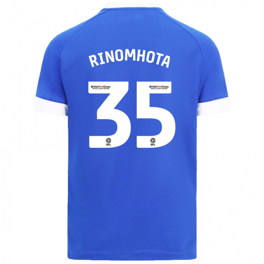 Kinder Andy Rinomhota #35 Himmelblau Heimtrikot Trikot 2024/25 T-Shirt Österreich