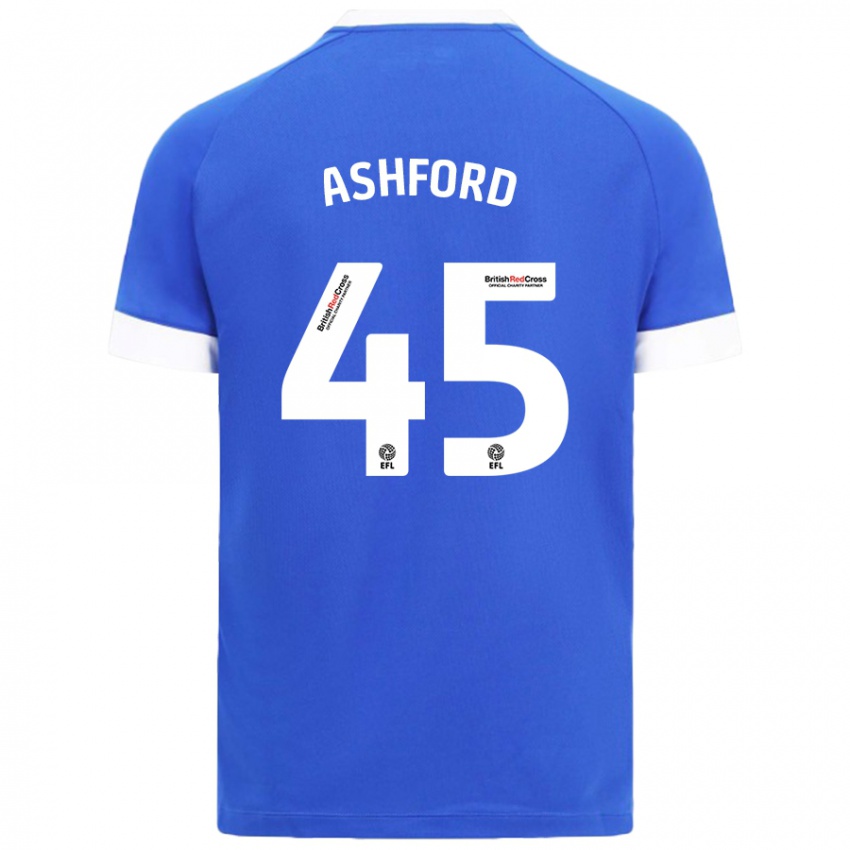 Kinder Cian Ashford #45 Himmelblau Heimtrikot Trikot 2024/25 T-Shirt Österreich