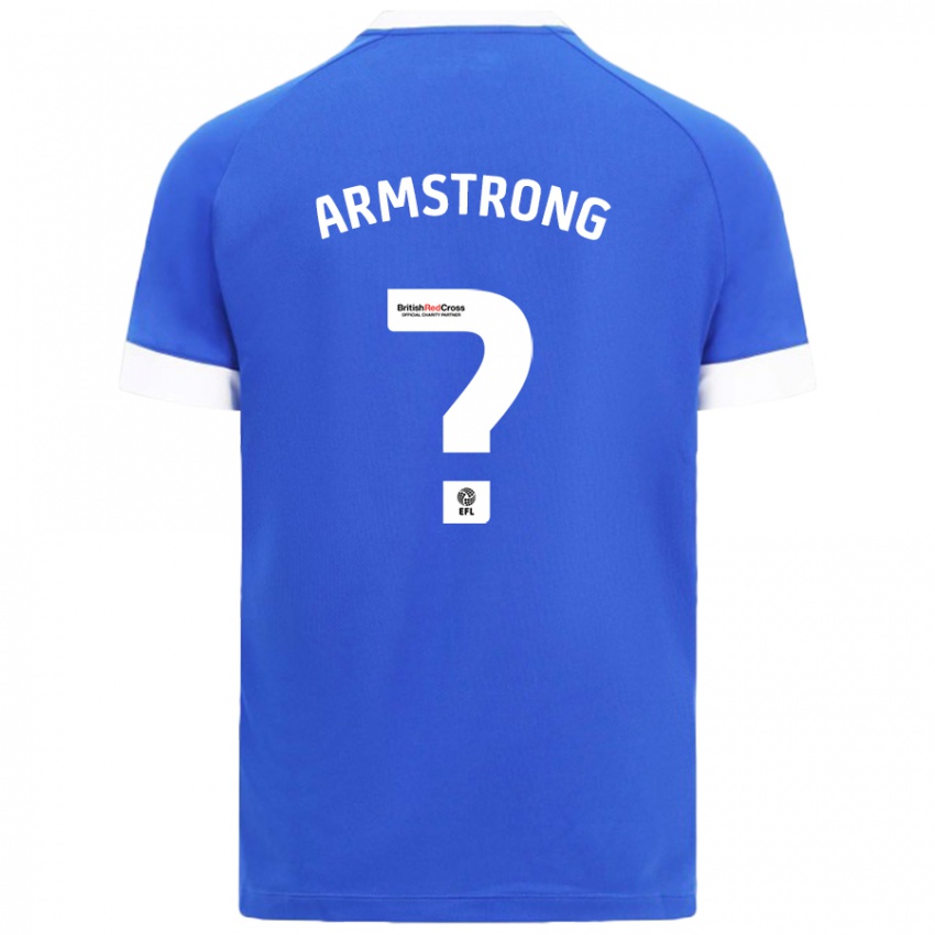 Kinder Luke Armstrong #0 Himmelblau Heimtrikot Trikot 2024/25 T-Shirt Österreich