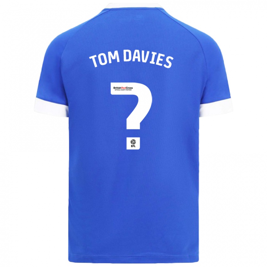 Kinder Tom Davies #0 Himmelblau Heimtrikot Trikot 2024/25 T-Shirt Österreich