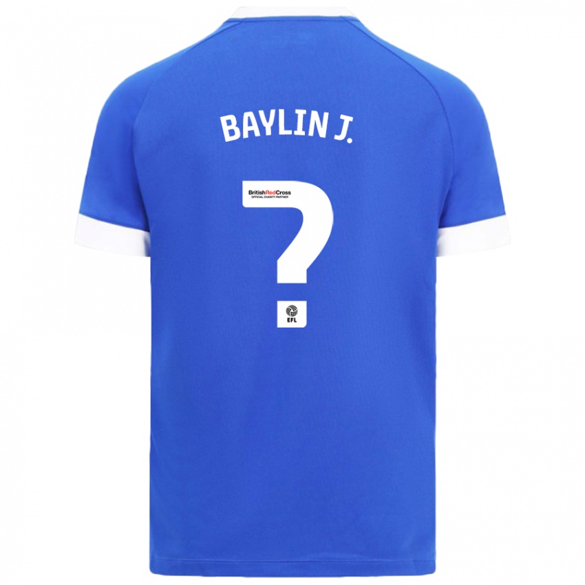 Kinder Baylin Johnson #0 Himmelblau Heimtrikot Trikot 2024/25 T-Shirt Österreich