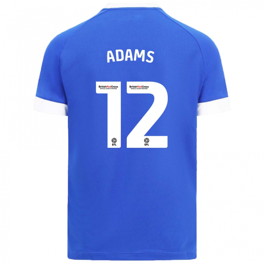 Kinder Kelly Adams #12 Himmelblau Heimtrikot Trikot 2024/25 T-Shirt Österreich