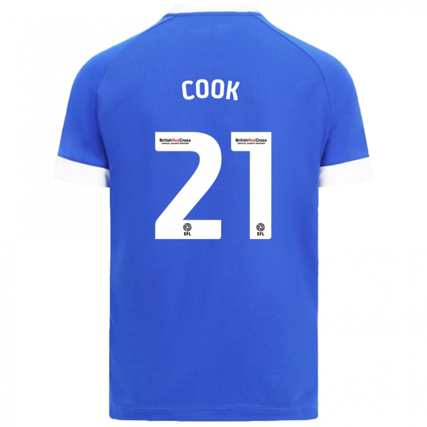 Kinder Mikayla Cook #21 Himmelblau Heimtrikot Trikot 2024/25 T-Shirt Österreich