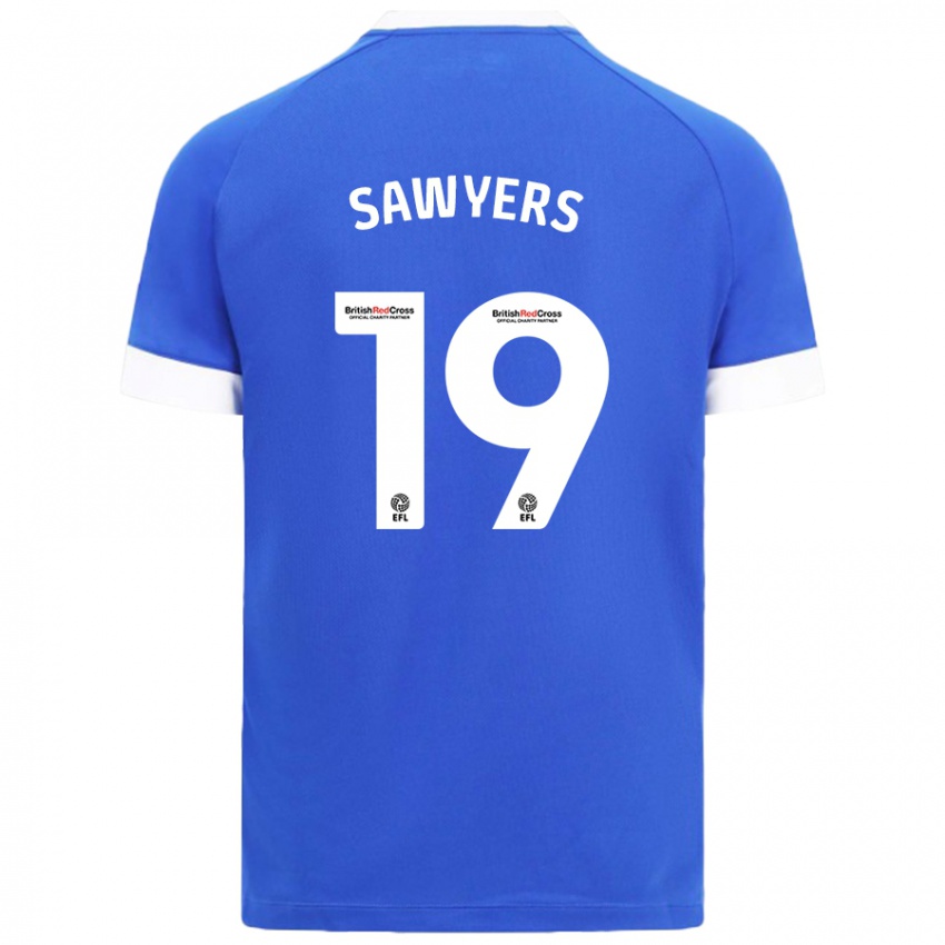 Kinder Romaine Sawyers #19 Himmelblau Heimtrikot Trikot 2024/25 T-Shirt Österreich