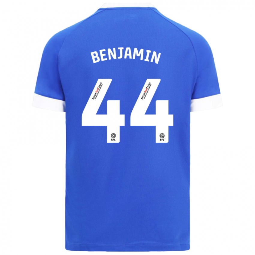 Kinder Xavier Benjamin #44 Himmelblau Heimtrikot Trikot 2024/25 T-Shirt Österreich